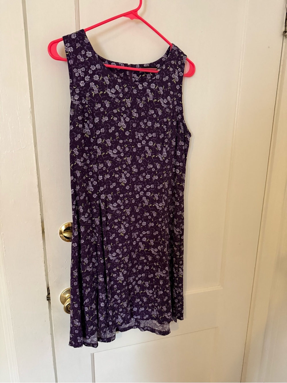Fashion Bug Dark Purple Floral Sleeveless Sundress
